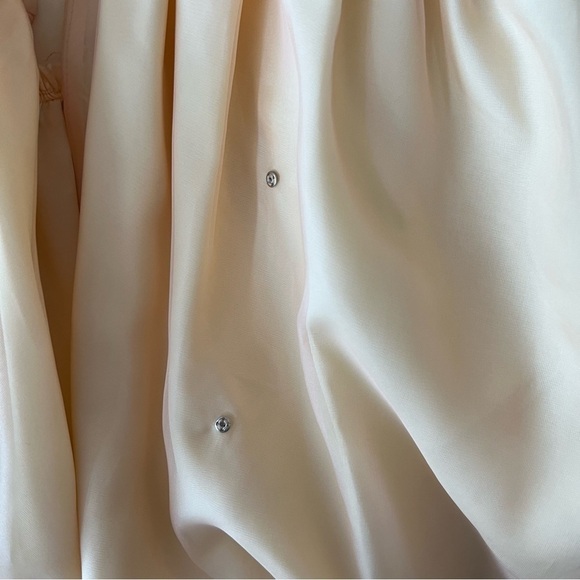 Vintage Ruffle Halter Dress Orange and Yellow Size Small - Picture 9 of 12